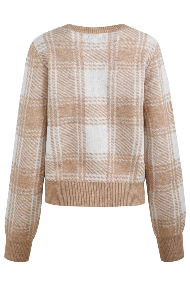 CASEY KNIT CARDIGAN 25NMC02 SAND/LIGHT CARAMEL